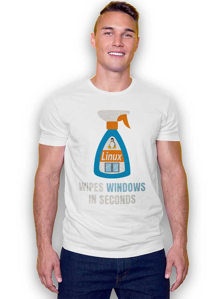 linux-windows-cleaner-t-shirt weiss 2