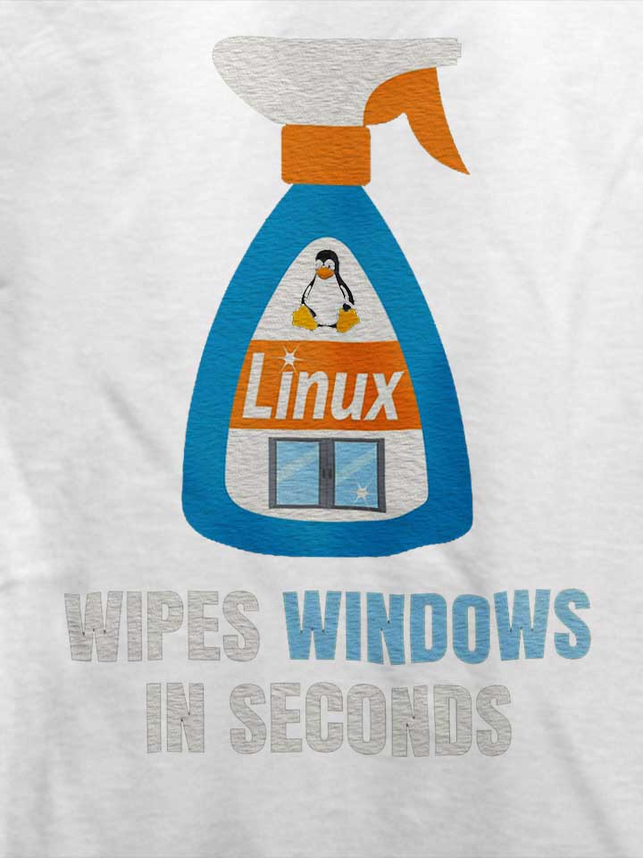 linux-windows-cleaner-t-shirt weiss 4