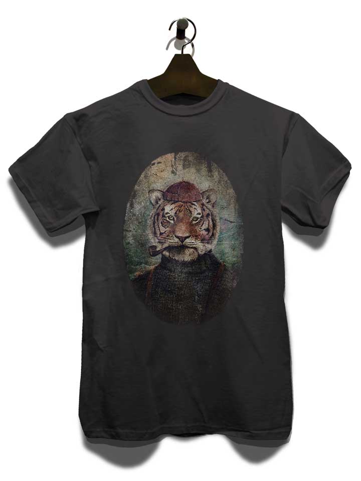 lion-portrait-t-shirt dunkelgrau 3