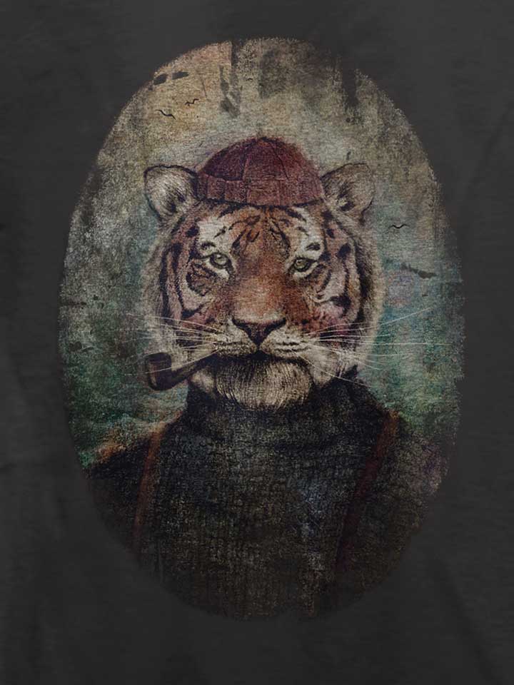 lion-portrait-t-shirt dunkelgrau 4