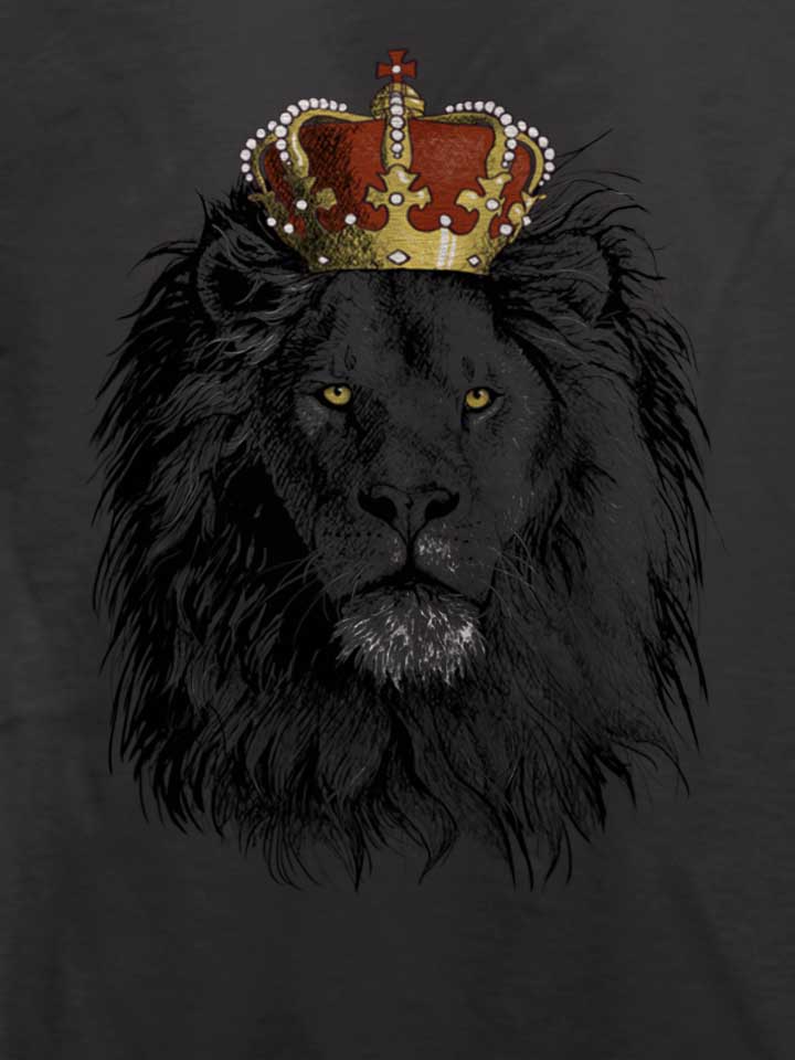 lion-with-crown-t-shirt dunkelgrau 4
