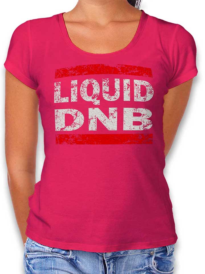 Liquid Dnb Damen T-Shirt fuchsia L