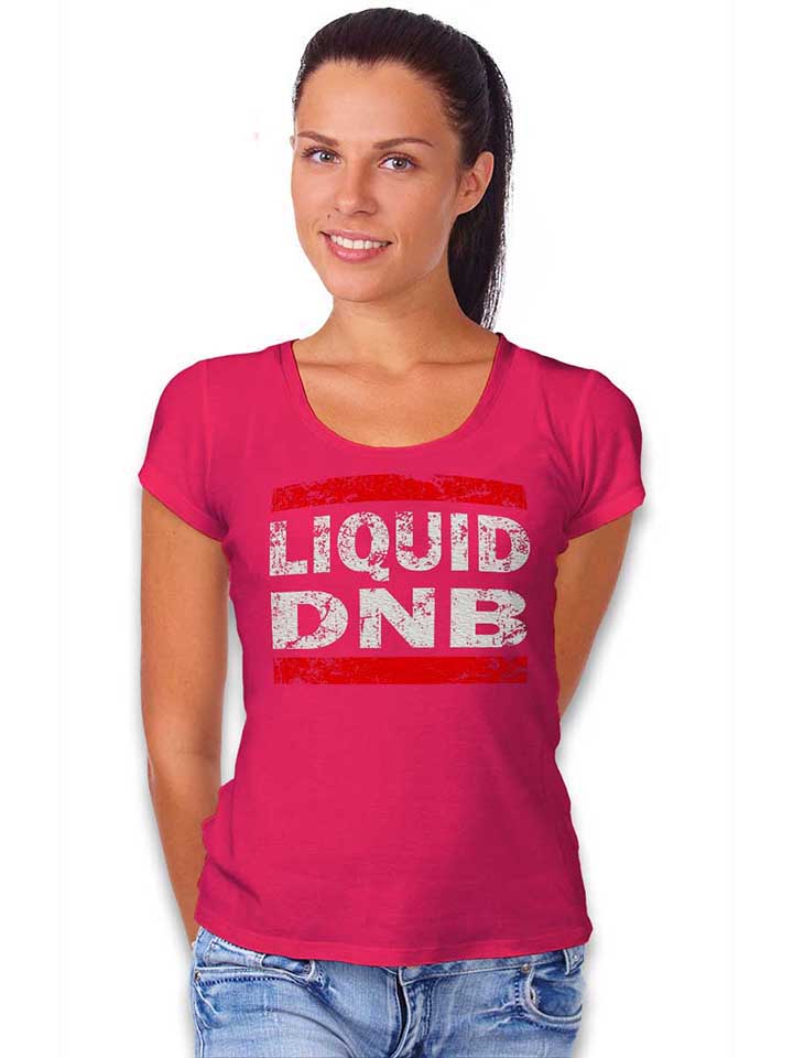 liquid-dnb-damen-t-shirt fuchsia 2
