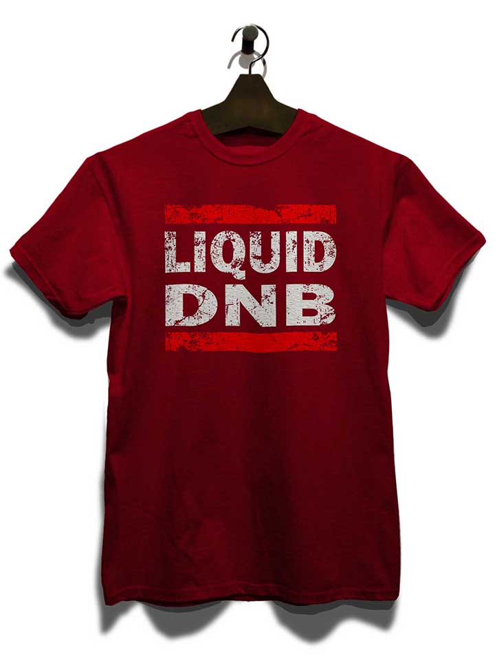 liquid-dnb-t-shirt bordeaux 3
