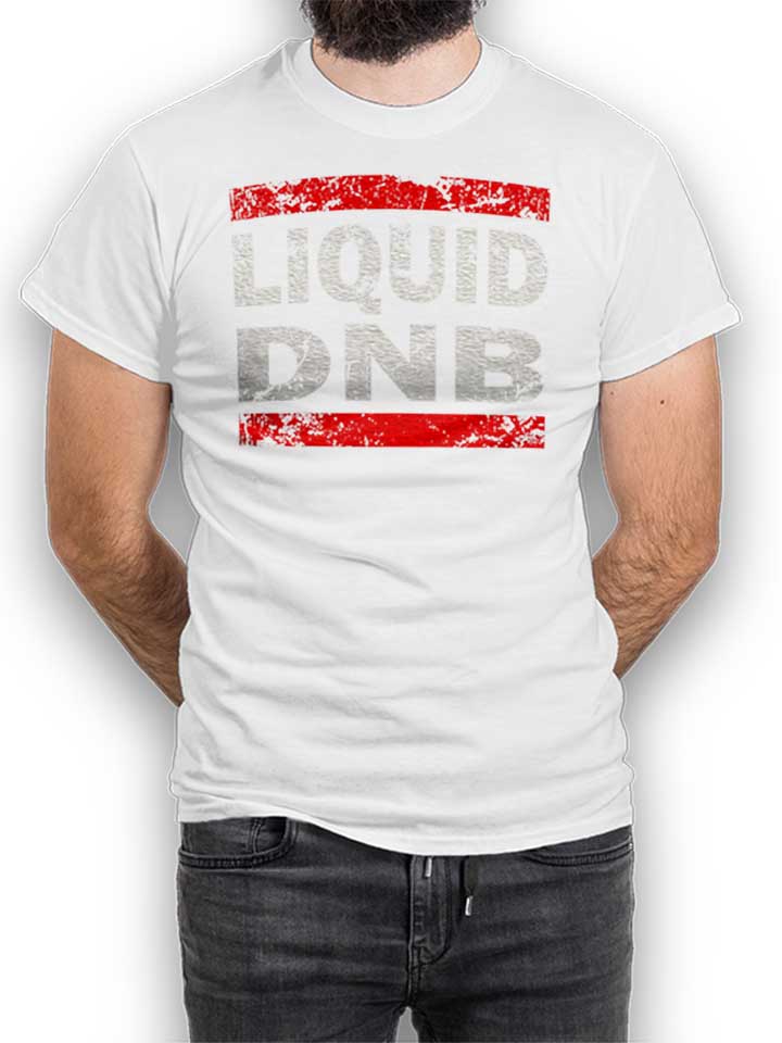 Liquid Dnb Camiseta blanco L