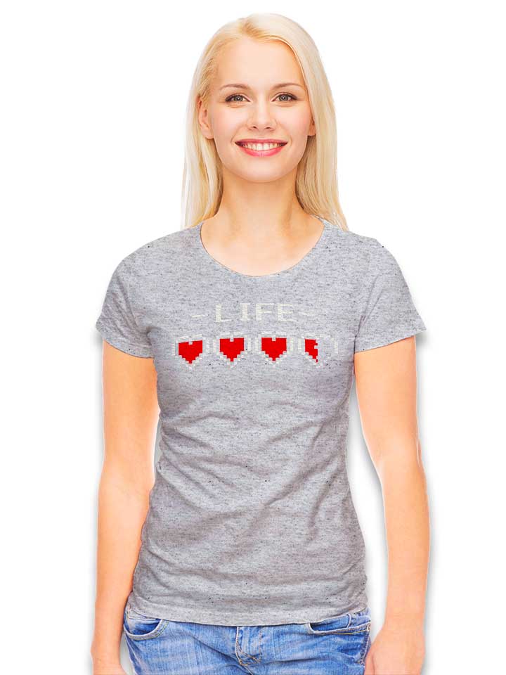 live-hearts-damen-t-shirt grau-meliert 2