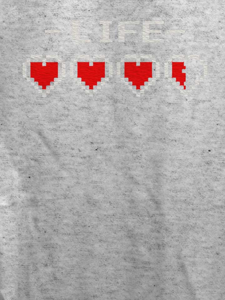 live-hearts-damen-t-shirt grau-meliert 4
