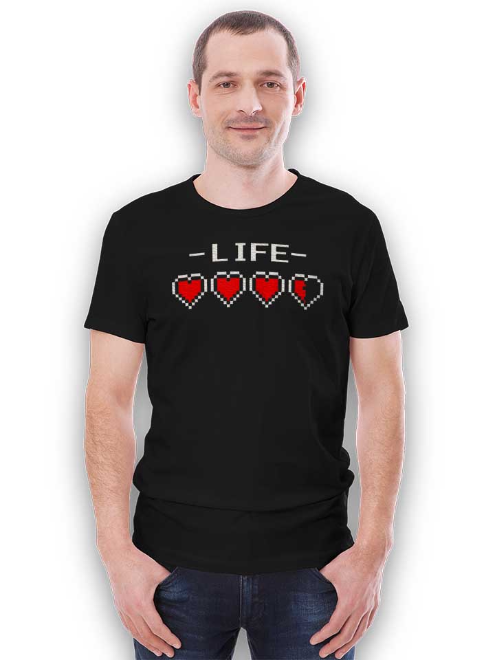 live-hearts-t-shirt schwarz 2