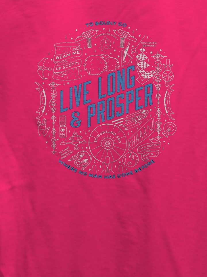 live-long-and-prosper-02-damen-t-shirt fuchsia 4