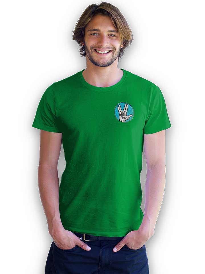 live-long-and-prosper-chest-print-t-shirt gruen 2