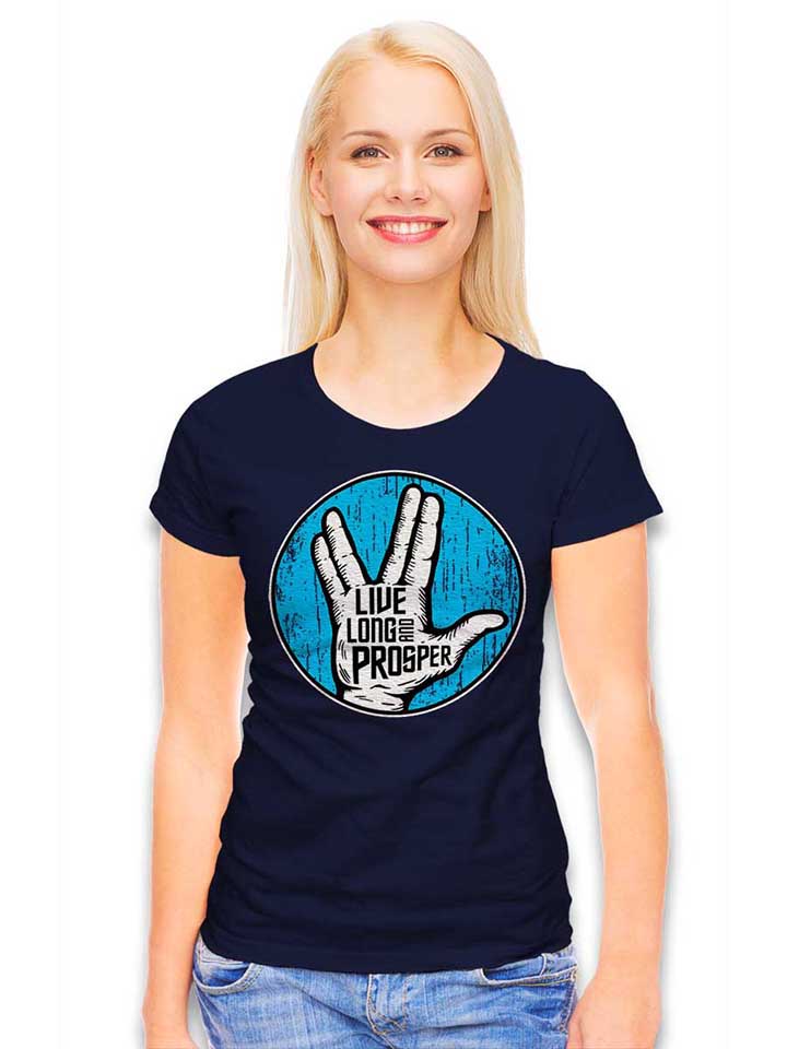 live-long-and-prosper-damen-t-shirt dunkelblau 2