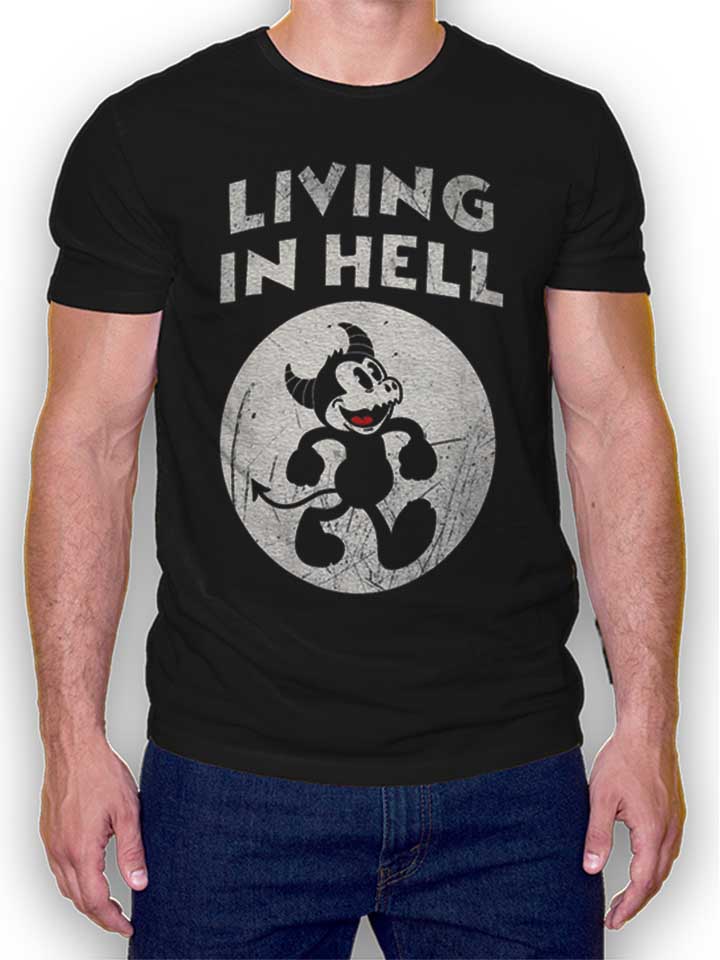 Living In Hell T-Shirt schwarz L