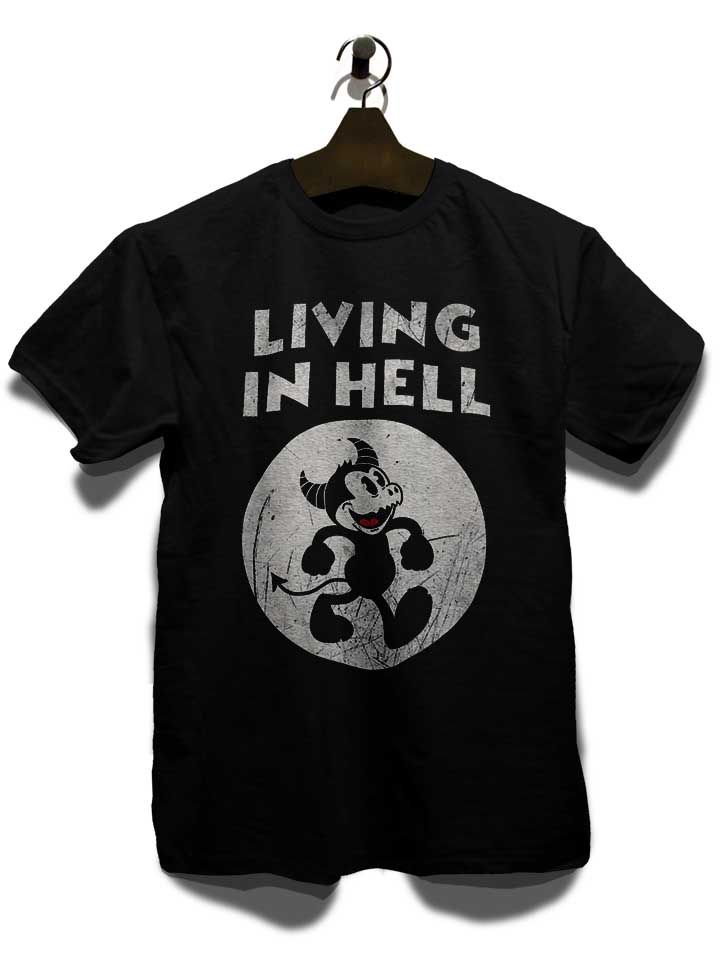 living-in-hell-t-shirt schwarz 3