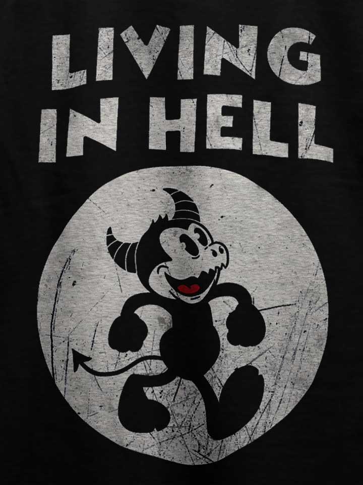 living-in-hell-t-shirt schwarz 4