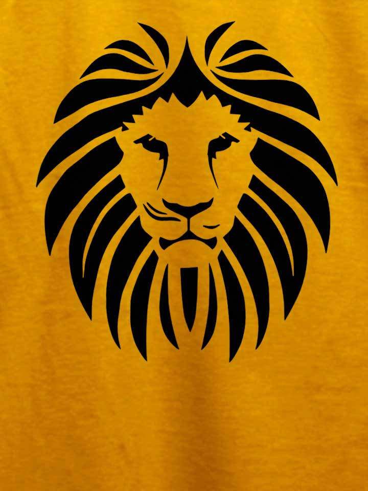 loewen-kopf-t-shirt gelb 4