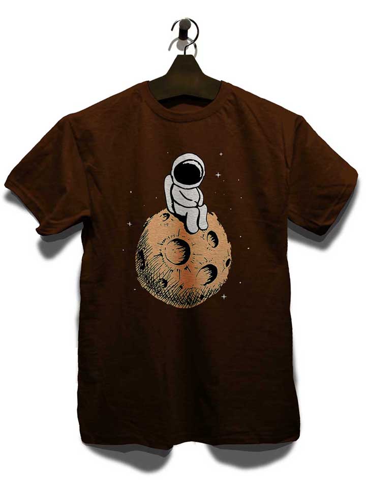 lonely-astronaut-moon-t-shirt braun 3