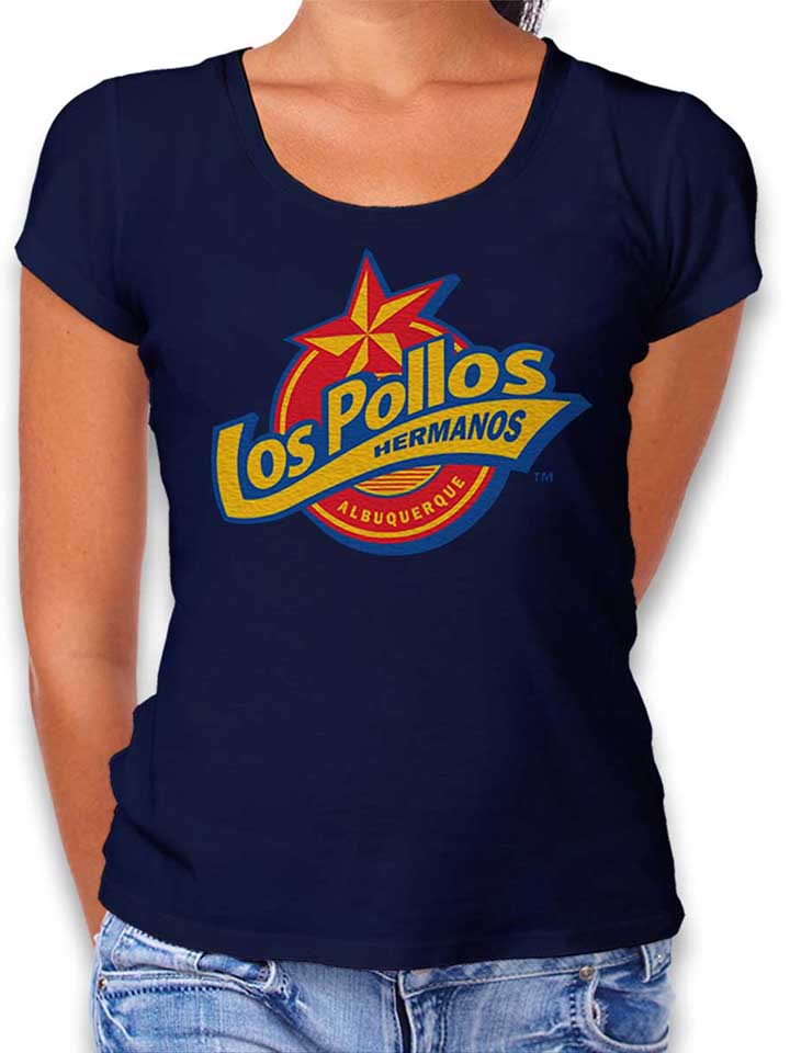 Los Pollos Hermanos Albuquerque Damen T-Shirt dunkelblau L