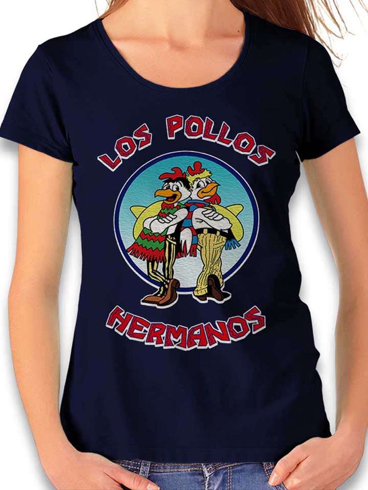 Los Pollos Hermanos Womens T-Shirt deep-navy L