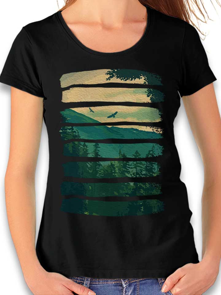 Lost In The Wilds Womens T-Shirt black L