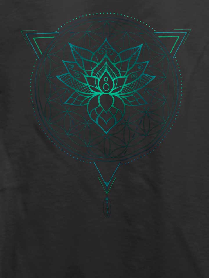 lotus-flower-of-life-mandala-t-shirt dunkelgrau 4
