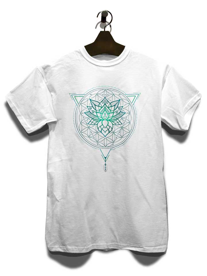lotus-flower-of-life-mandala-t-shirt weiss 3