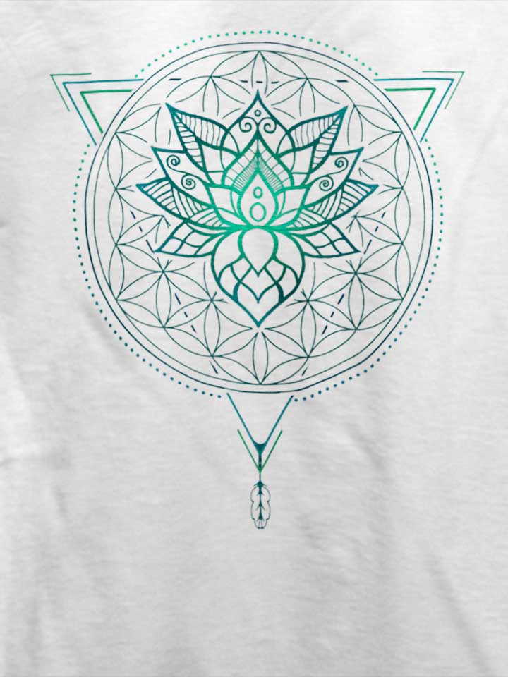 lotus-flower-of-life-mandala-t-shirt weiss 4