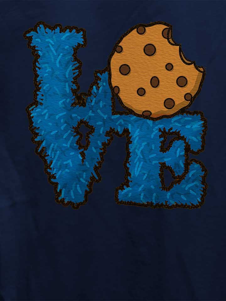 love-cookies-damen-t-shirt dunkelblau 4