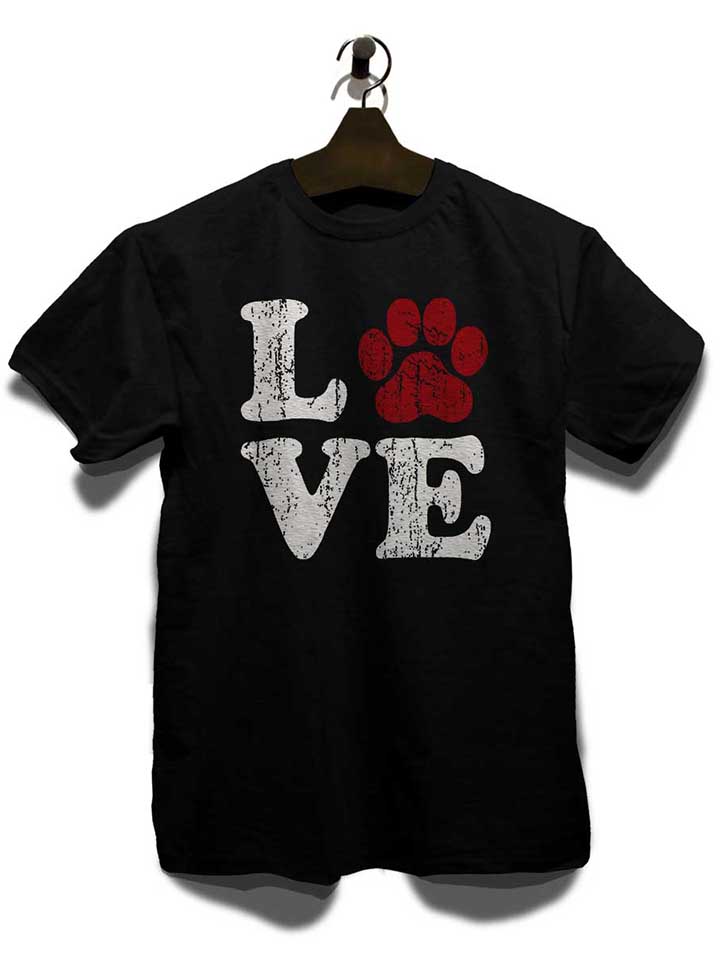 love-dog-vintage-t-shirt schwarz 3