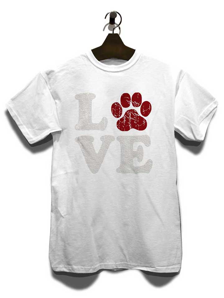 love-dog-vintage-t-shirt weiss 3