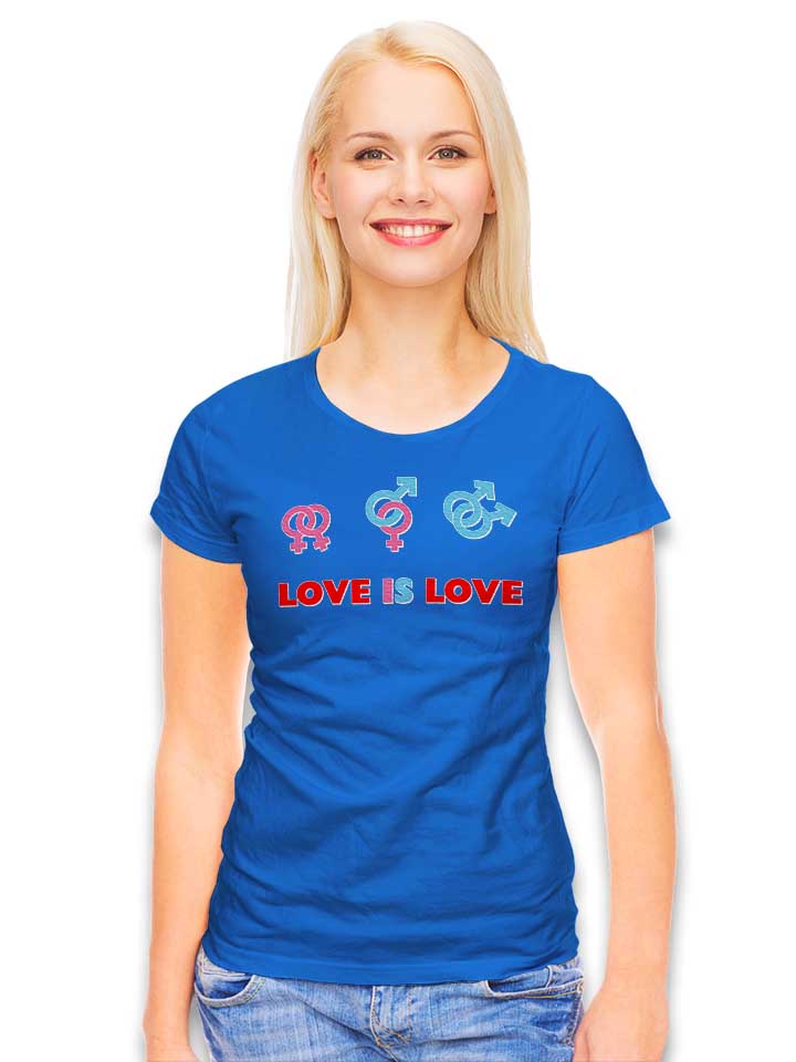 love-is-love-damen-t-shirt royal 2