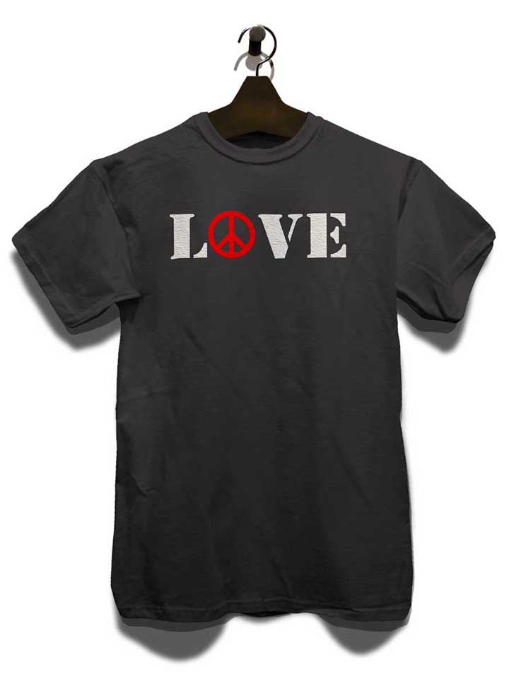 love-peace-t-shirt dunkelgrau 3