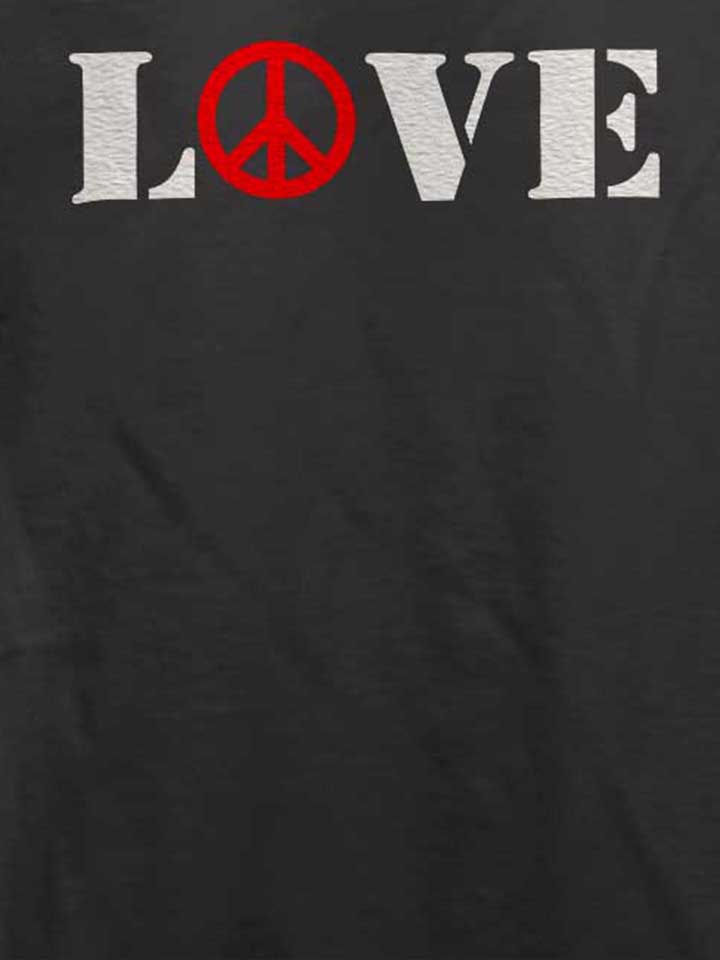 love-peace-t-shirt dunkelgrau 4
