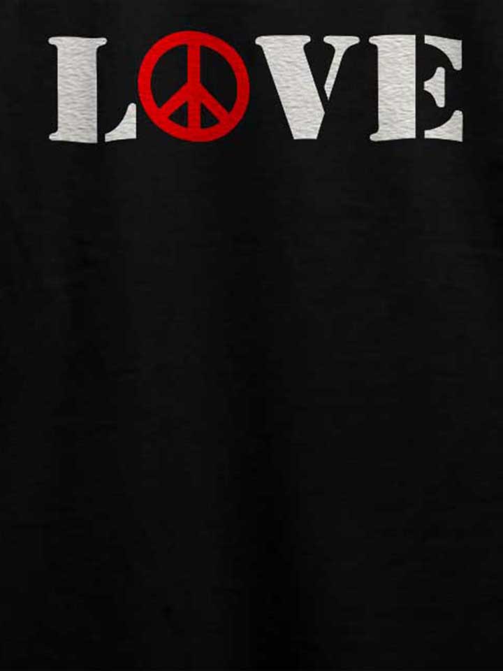 love-peace-t-shirt schwarz 4