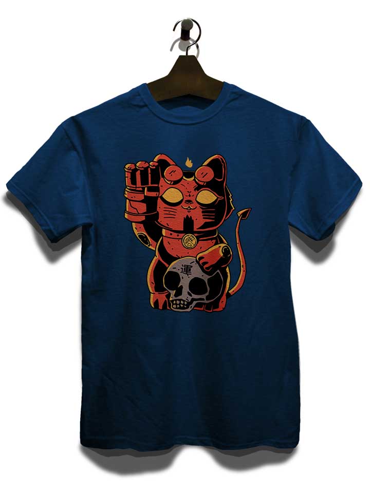 lucky-hell-cat-t-shirt dunkelblau 3