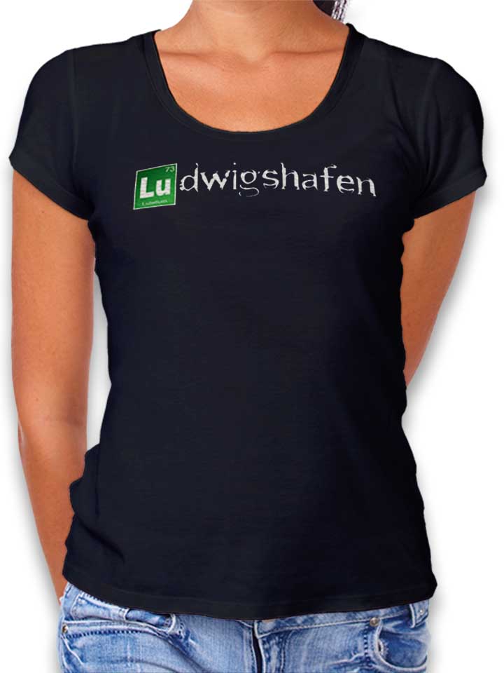 Ludwigshafen Damen T-Shirt schwarz L