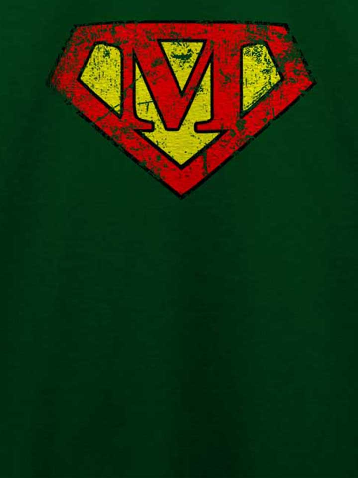 m-buchstabe-logo-vintage-t-shirt dunkelgruen 4
