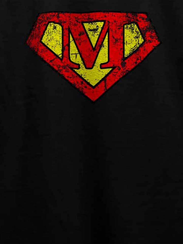 m-buchstabe-logo-vintage-t-shirt schwarz 4
