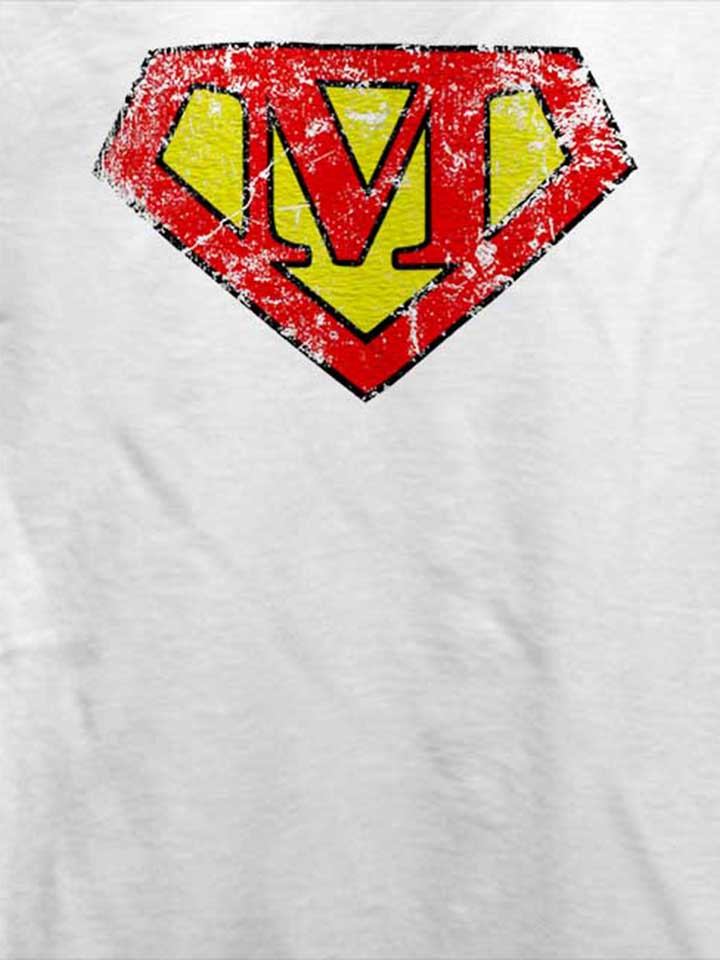 m-buchstabe-logo-vintage-t-shirt weiss 4