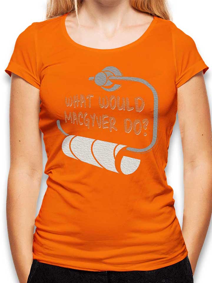 macgyver-damen-t-shirt orange 1