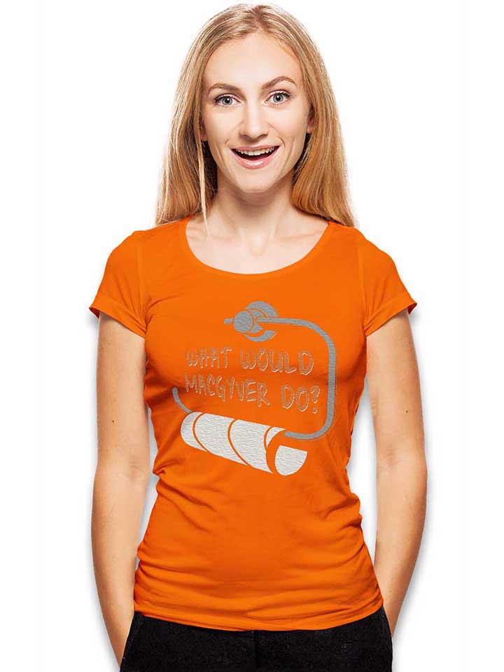 macgyver-damen-t-shirt orange 2