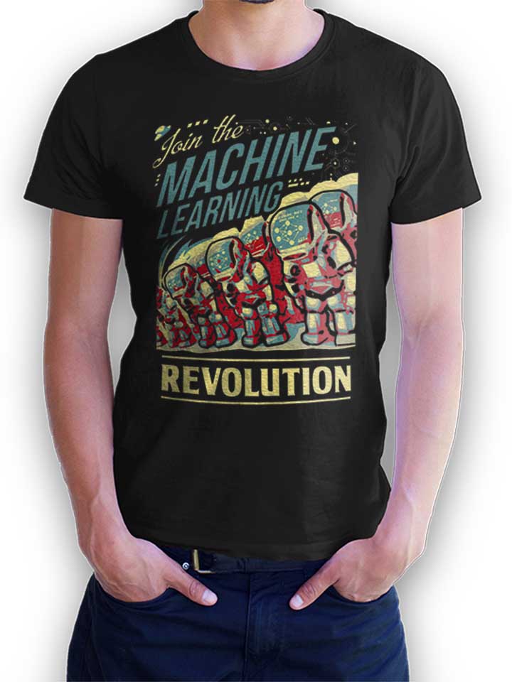 Machine Learning Revolution T-Shirt schwarz L