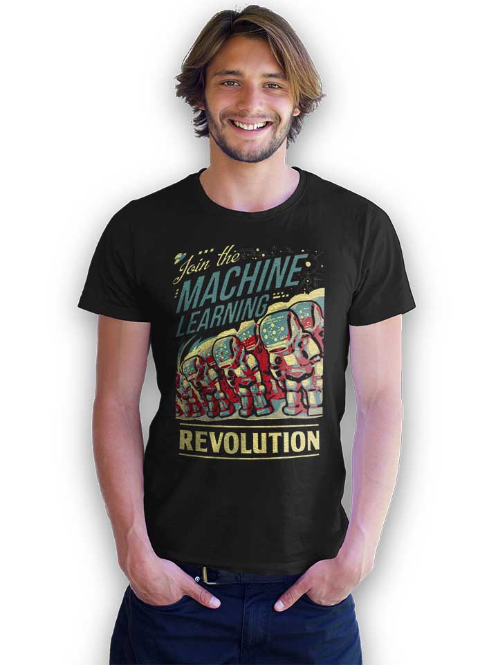 machine-learning-revolution-t-shirt schwarz 2