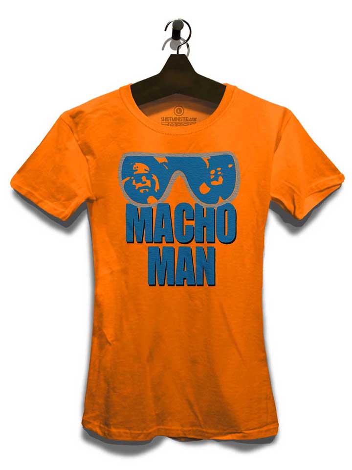 macho-man-damen-t-shirt orange 3
