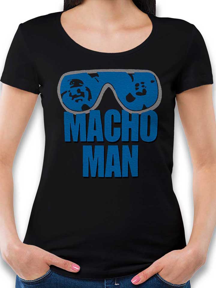 macho-man-damen-t-shirt schwarz 1