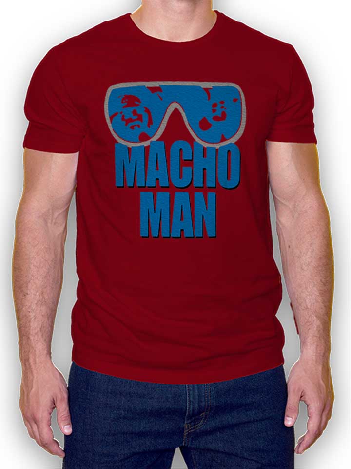 Macho Man T-Shirt maroon L