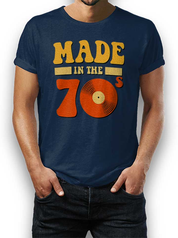 Made In The 70Ies T-Shirt dunkelblau L