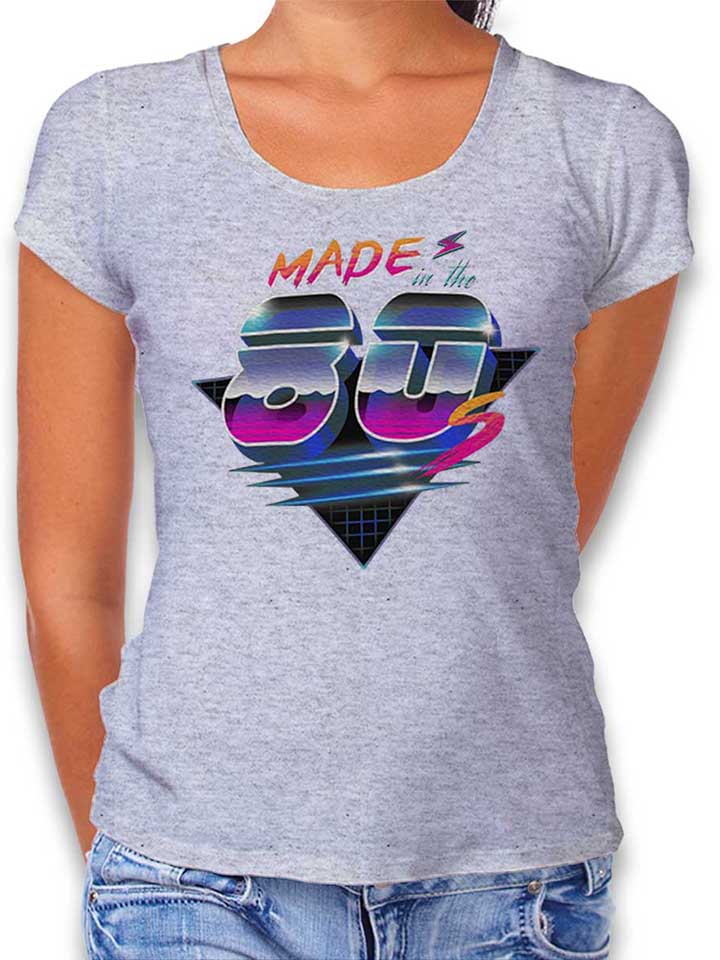 Made In The 80Ies Damen T-Shirt grau-meliert L
