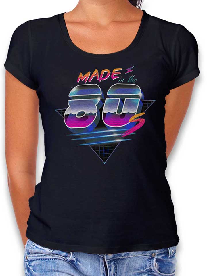 made-in-the-80ies-damen-t-shirt schwarz 1