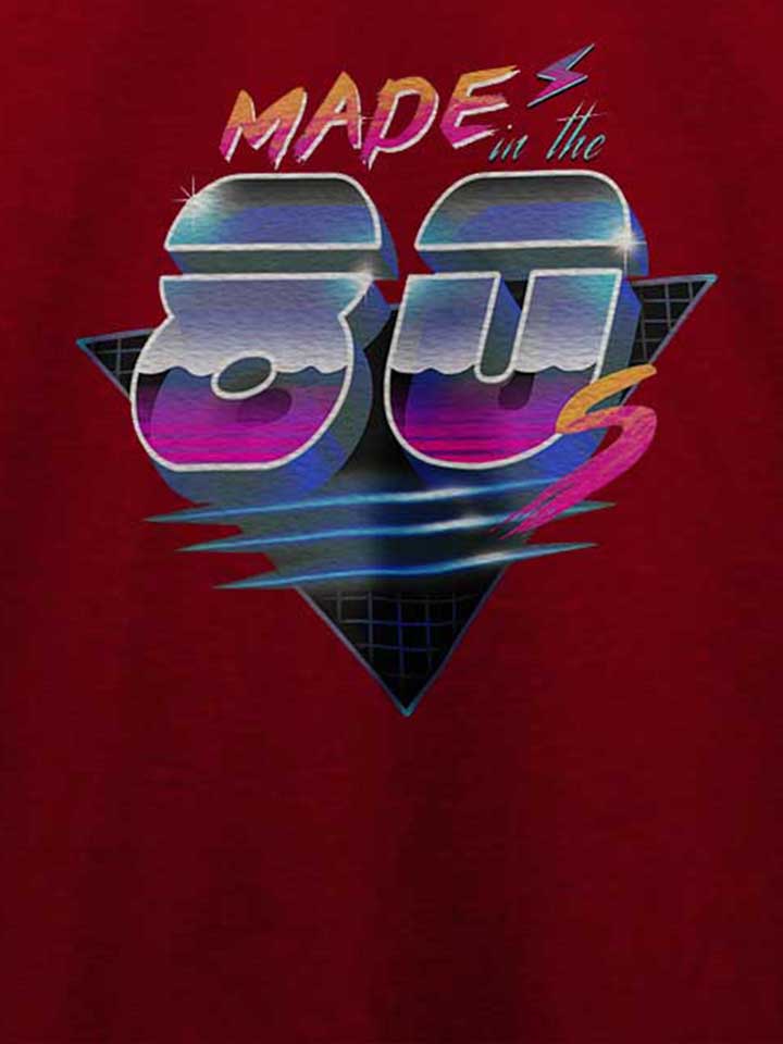 made-in-the-80ies-t-shirt bordeaux 4