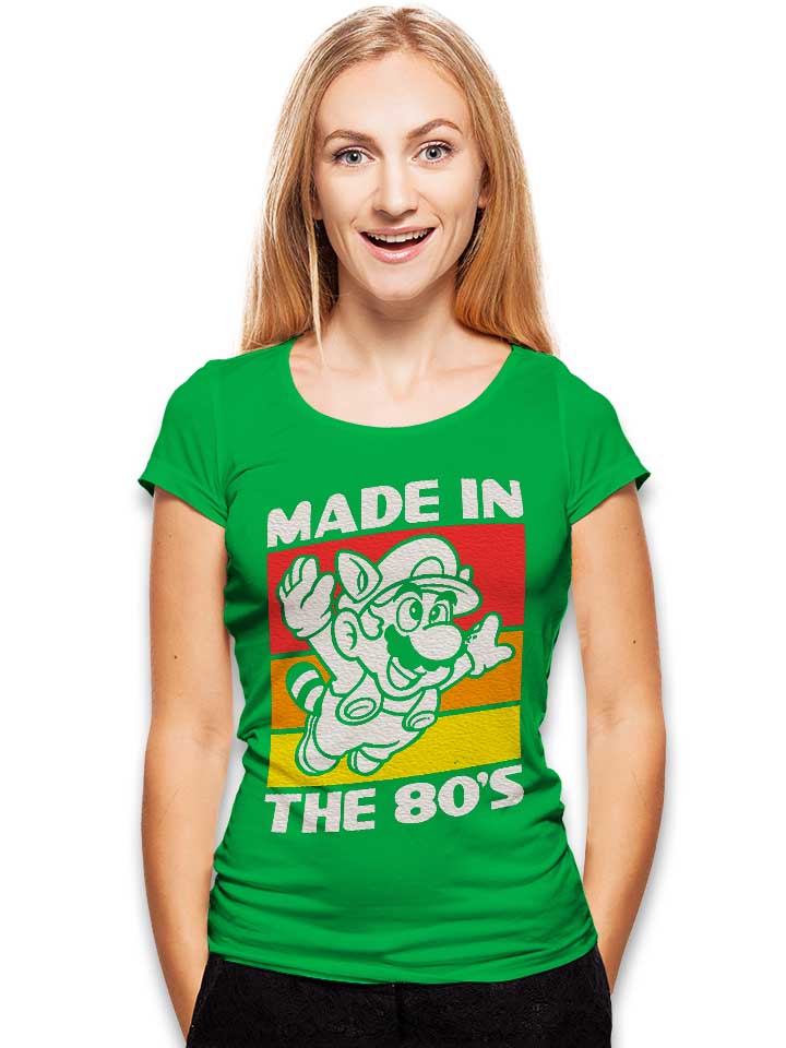 made-in-the-80s-damen-t-shirt gruen 2